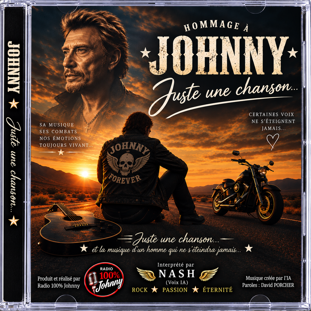 CD Hommage à Johnny - Juste une chanson - Jaquette